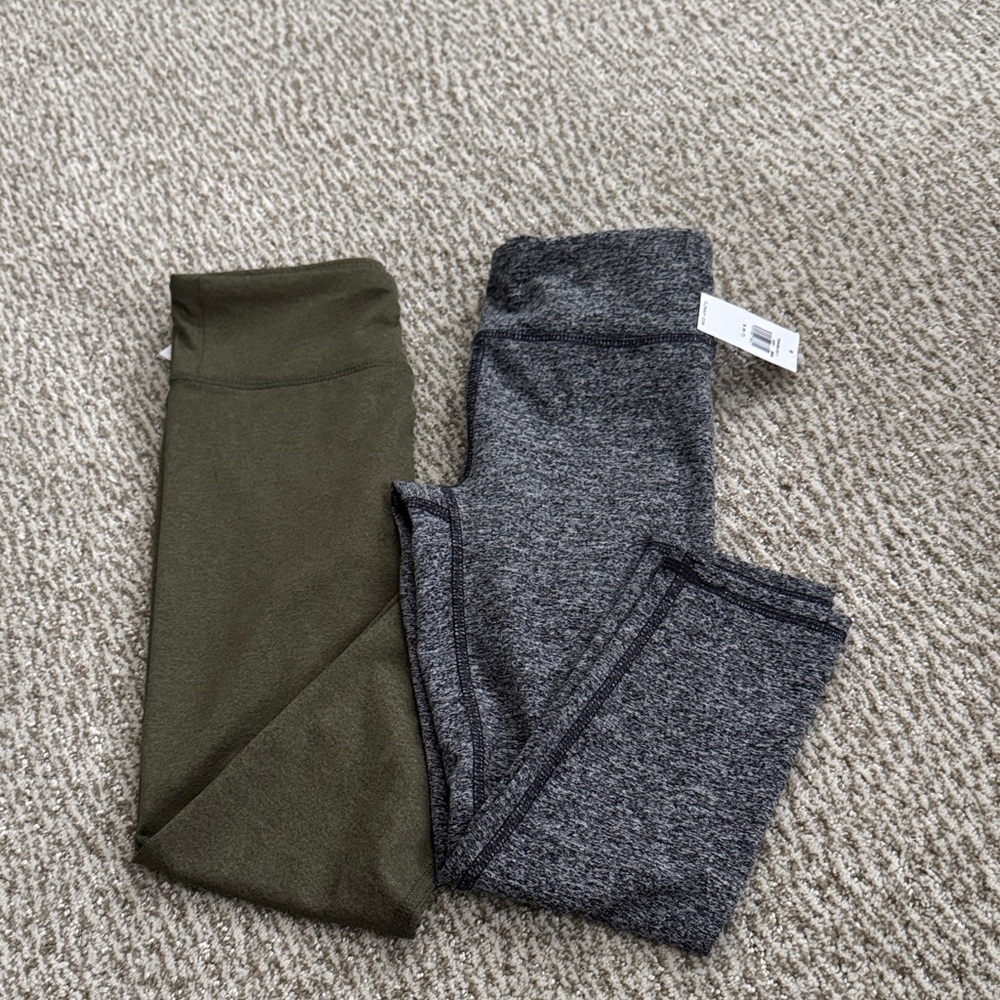 Old Navy Girls Active Leggings Small (6-7) Lot of 2